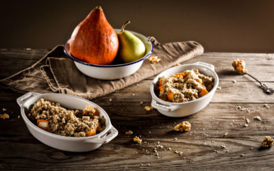 Kürbis-Birnen-Crumble