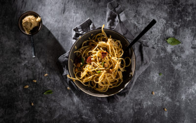 Hummus-Spaghetti