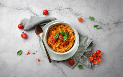 Veganes Tomaten-Risotto