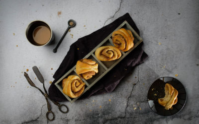 Vegane Franzbrötchen